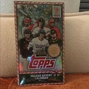 Topps Holiday Advent Calendar with Red and Green Accents
